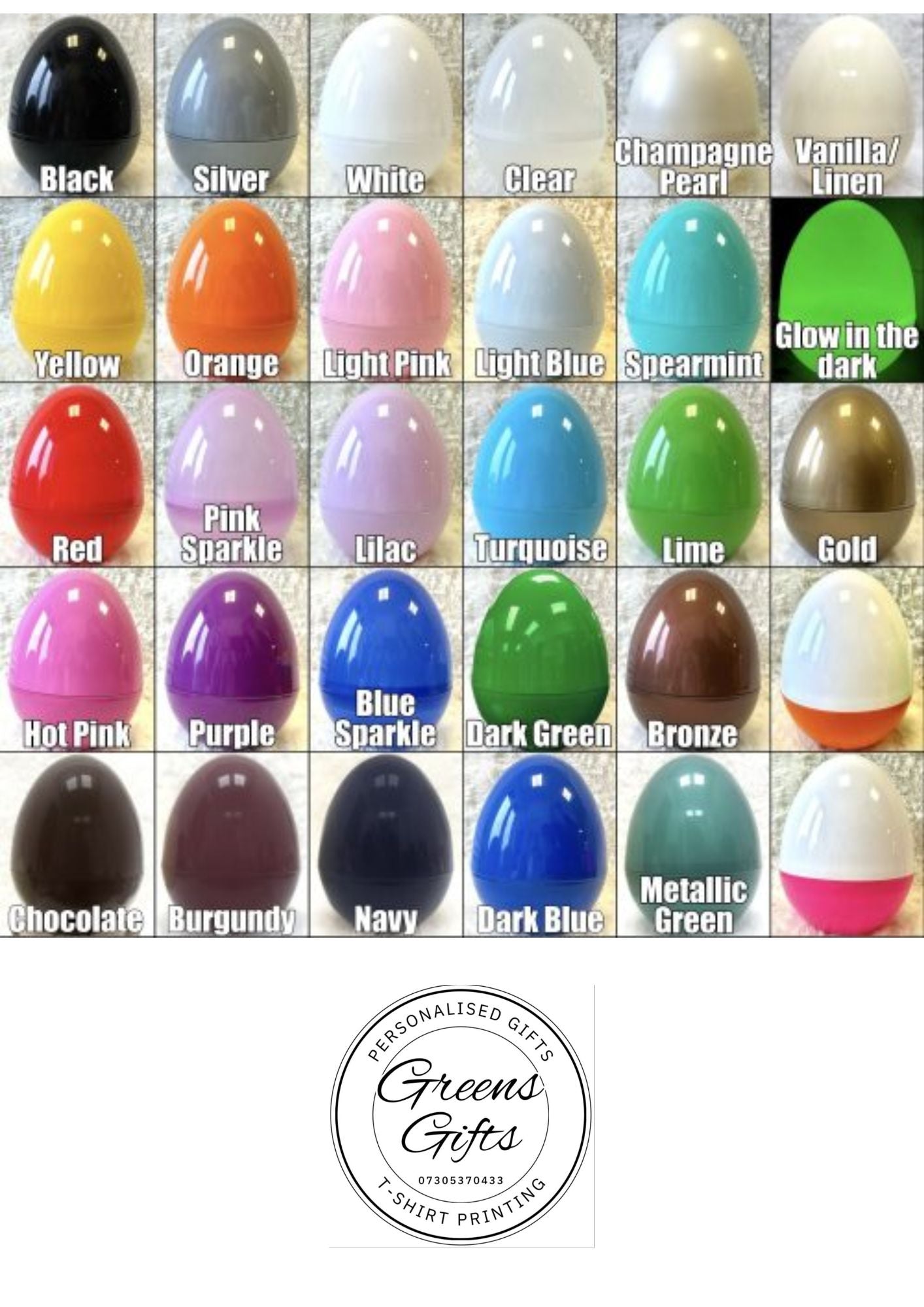 Personalised Giant Eggs (Unfilled)