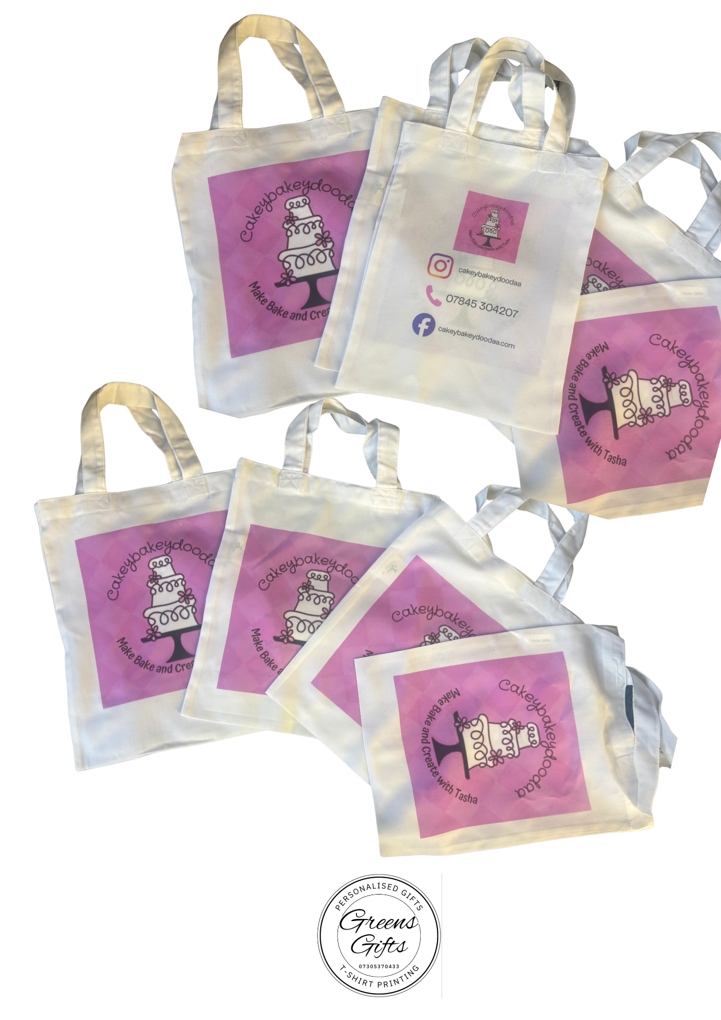 Wholesale Personalised Tote bags x100