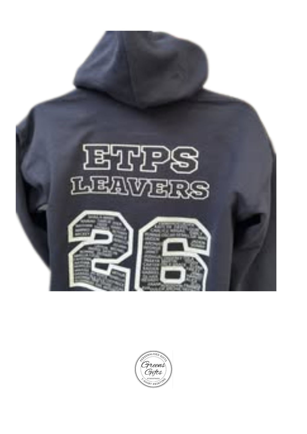 Personalised Adult Hoodie (pull over)