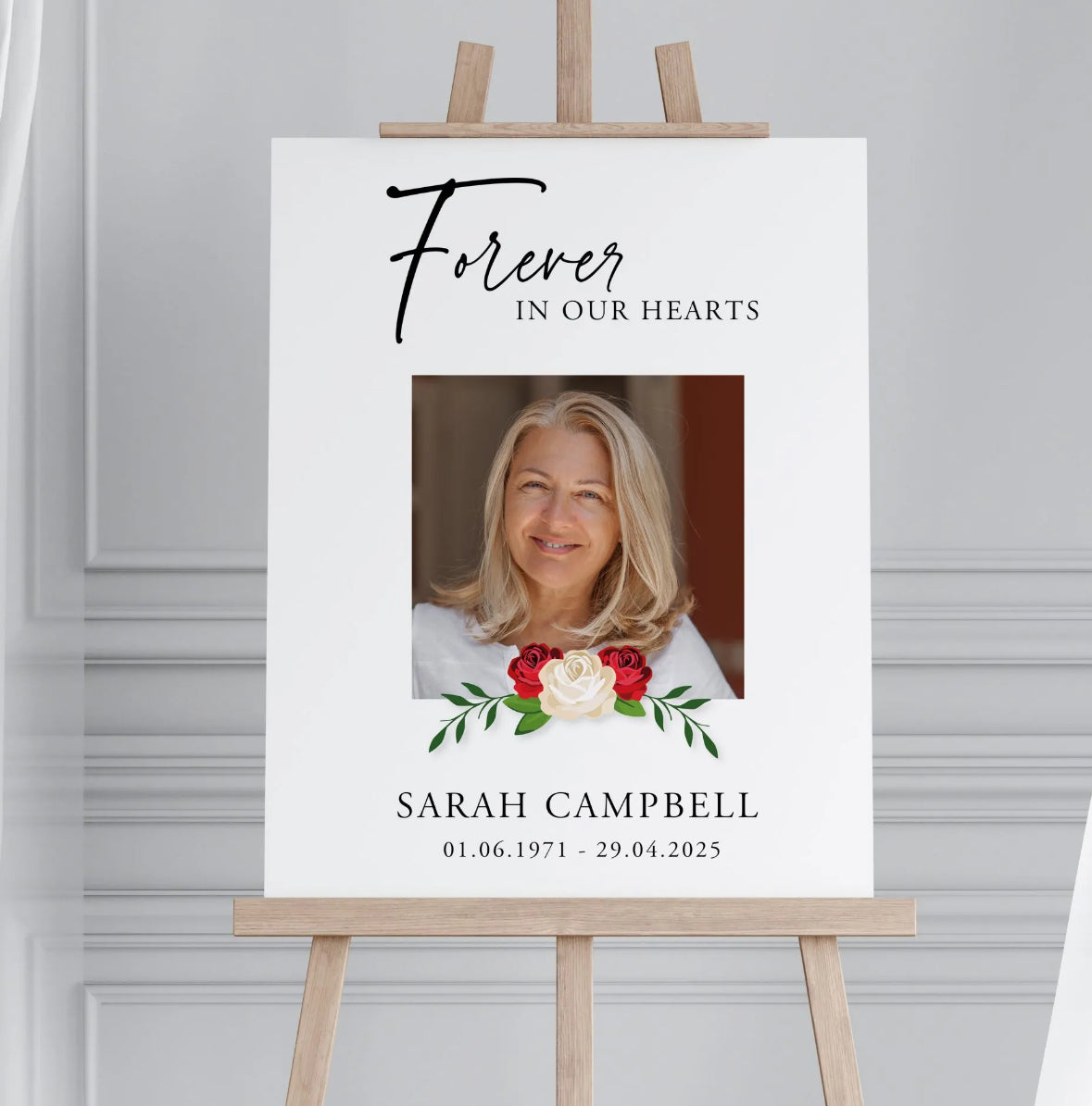 Personalised Funeral Board